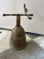 Bronzen Kloosterbel met Inscriptie, Antiek en Kunst, Antiek | Koper en Brons, Ophalen, Brons