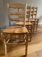 Eikenhouten eetkamerstoelen, Ophalen, Gebruikt, Overige kleuren, Vier