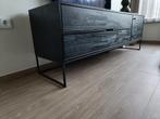 Woood silas tv meubel zwart, Huis en Inrichting, Kasten | Dressoirs, Ophalen, Zo goed als nieuw, 25 tot 50 cm, 150 tot 200 cm