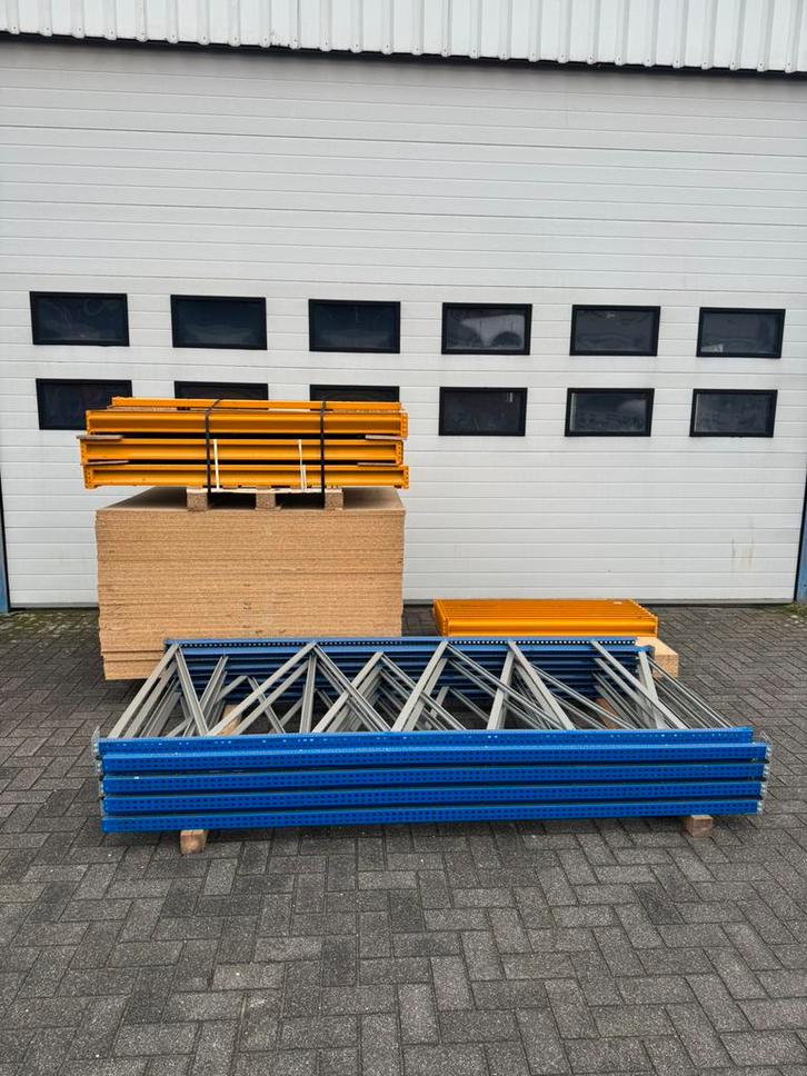 11,30mtr Jungheinrich-Esmena legbordstelling Nieuwstaat!, Zakelijke goederen, Kantoor en Winkelinrichting | Magazijn, Stelling en Opslag