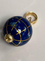 Geel gouden hanger wereldbol 750, Verzenden, Goud, Hanger