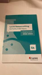 samengevat HAVO scheikunde, Ophalen of Verzenden, Scheikunde, Lyceo, HAVO