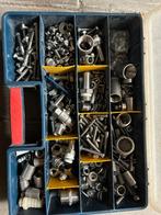 Gereedschapskist verlengkabel spijkers smetlint bouten, Ophalen of Verzenden, Gebruikt