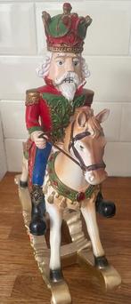 Notenkraker op hobbelpaard uit polystone, Diversen, Kerst, Ophalen of Verzenden, Zo goed als nieuw