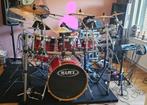 Te koop zgan, akoestisch en electronisch MAPEX drumstel, Muziek en Instrumenten, Ophalen, Zo goed als nieuw, Overige merken