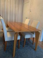 Mooie houten kersen eettafel, Ophalen, Gebruikt, 50 tot 100 cm, Vijf personen of meer