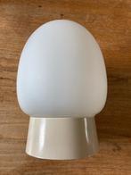 Vintage lampenbol schroefkogel melkglas wit glas, Ophalen of Verzenden, Zo goed als nieuw, Glas