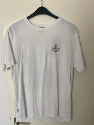 Cast Iron T-shirt - Wit met Print beschikbaar voor biedingen