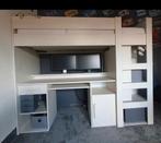 Montana hoogslaper met bureau en ingebouwde kast 1.5 jr oud, Ophalen, Zo goed als nieuw, Hoogslaper