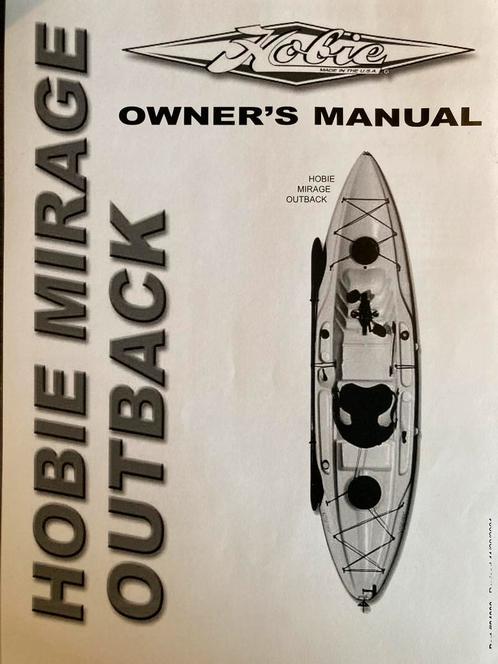 Hobie Mirage Outback Trapkano, Watersport en Boten, Kano's, Zo goed als nieuw, Overige typen, Eén persoon, Met peddels, Ophalen