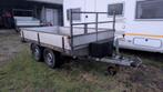 Hapert tandemasser plateauwagen 2000kg opknapper!, Auto diversen, Aanhangers en Bagagewagens, Ophalen, Gebruikt
