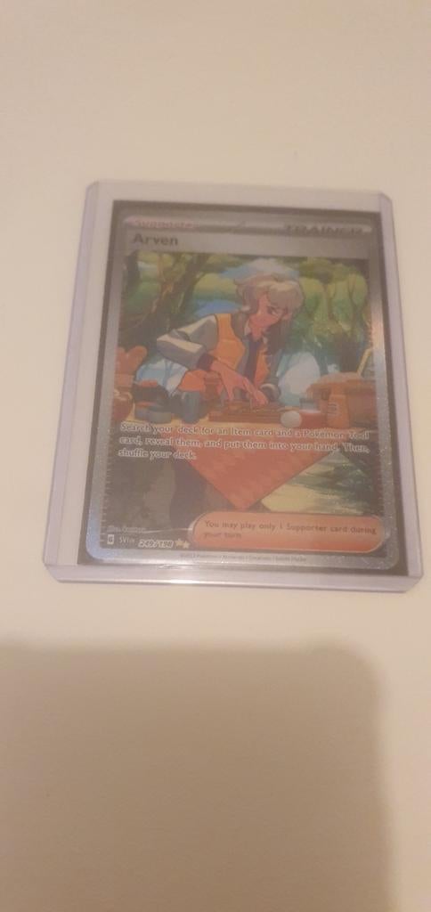 Arven Pokemon Trainer Kaart - Super Staat!, Ophalen of Verzenden, Zo goed als nieuw, Losse kaart
