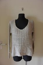 Abercrombie & Fitch trui gehaakt M met gouddraad, Maat 38/40 (M), Beige, Ophalen of Verzenden, Gedragen