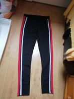 Broek zwart met streep maat S, Legging, Maat 36/38 (S), Zwart, Ophalen of Verzenden