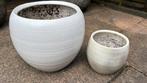 Set plantenpot binnen wit, Ophalen, Gebruikt, Rond, Binnen