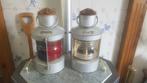 Tweekleur DHR scheepslamp Naviagtielamp Olielamp, Ophalen of Verzenden