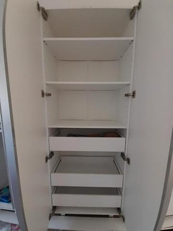 3x Ikea Metod hoge keukenkasten hoogglans wit Ringhult - afbeelding 5