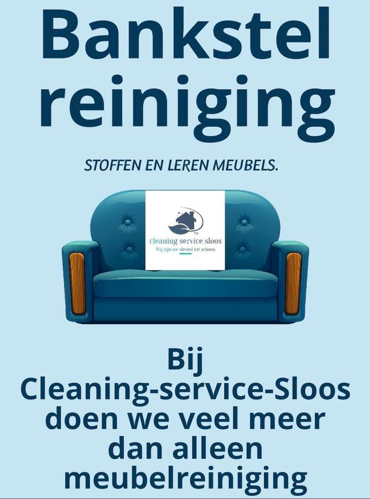 **Cleaning-service-Sloos – Uw Allround Schoonmaakspecialist!, Huis en Inrichting, Banken | Bankstellen, Zo goed als nieuw, Ophalen of Verzenden