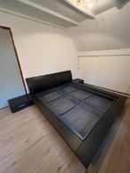 Modern Auping bed incl nachtkastjes met lades, Ophalen, Gebruikt, Bruin, Tweepersoons