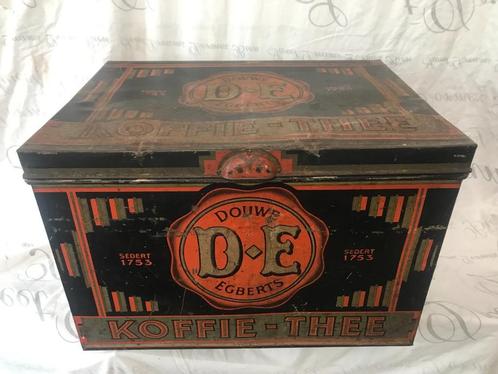 Douwe Egberts koffie en thee winkelblik met tussenwand, Verzamelen, Blikken, Gebruikt, Koffie, Douwe Egberts, Ophalen