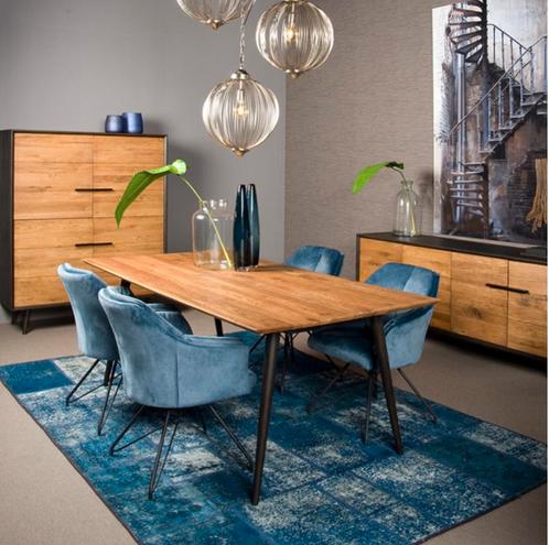 Eettafel bresso massief eikenhout (outlet), Huis en Inrichting, Woonaccessoires | Overige, Zo goed als nieuw, Ophalen