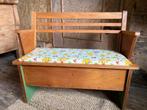 Lief Vintage retro jaren’60 kinderbankje klepbankje, Ophalen of Verzenden, Gebruikt, Stoel(en)
