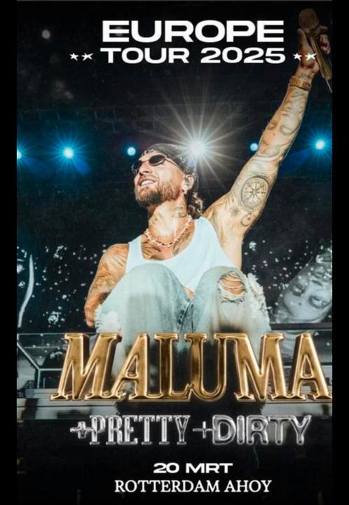 2 staantickets voor MALUMA 20 mrt, Tickets en Kaartjes, Concerten | Pop, Twee personen, Maart