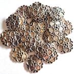 SALE partij 30 tibetaans zilveren hang kralen 25 mm, Verzenden, Nieuw, Hanger