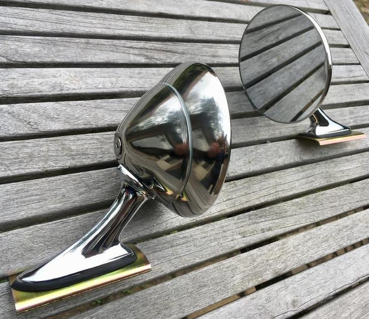 Chrome oldtimer spiegels GT, Auto diversen, Auto-accessoires, Nieuw, Ophalen of Verzenden