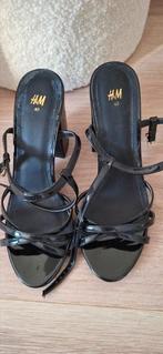 Zwarte sandalen met hak H&M maat 40, H&M, Zwart, Ophalen of Verzenden, Sneakers of Gympen