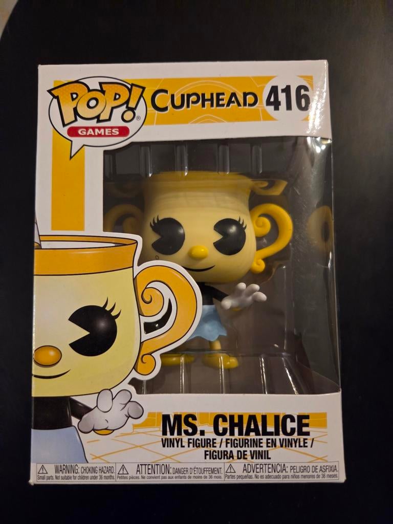 Funko Pop! Games Cuphead - Ms. Chalice #416, Ophalen of Verzenden, Zo goed als nieuw