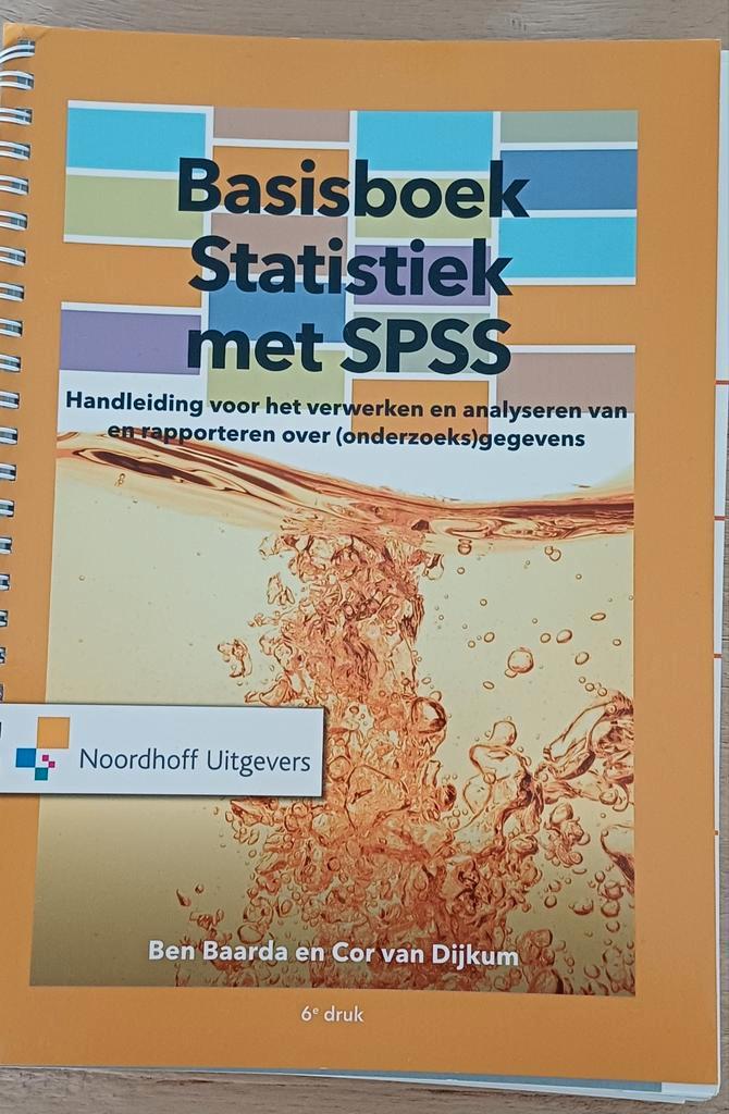 Ben Baarda - Basisboek Statistiek met SPSS, Boeken, Wetenschap, Nieuw, Ophalen of Verzenden