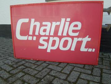 reclame bord Charlie Sport mancave  beschikbaar voor biedingen
