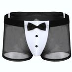 Zwarte doorzichtige heren boxer / lingerie gay boxershort, Kleding | Heren, Ondergoed, Verzenden, Zwart, Boxer