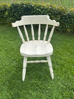 4 Vintage witte houten stoelen en evt 5e ( andere kleuren), Ophalen, Gebruikt, Wit, Landelijk