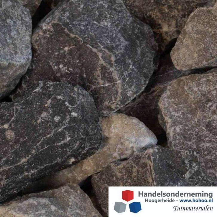 Ardenner grijs breuksteen antraciet grijze rotsen schanskorf, Tuin en Terras, Grind, Keien en Split, Nieuw, Kei, Grijs, Overige materialen