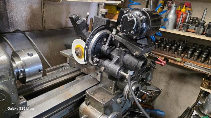 Draadslijpunit voor op de draaibank, Doe-het-zelf en Verbouw, Gereedschap | Slijpmachines, Zo goed als nieuw, Werkbankslijpmachine