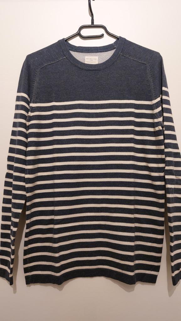 Selected Homme heren trui | maat S | blauw wit gestreept, Kleding | Heren, Truien en Vesten, Zo goed als nieuw, Maat 46 (S) of kleiner