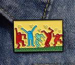 KEITH HARING Kunst Enamel pin broche, Verzamelen, Ophalen of Verzenden, Nieuw, Transport