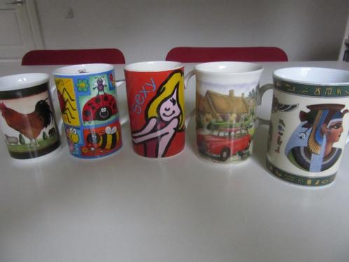 Design Mugs -( o.a. English - Crown Trent -Dunoon) en FM, Huis en Inrichting, Keuken | Servies, Zo goed als nieuw, Overige typen