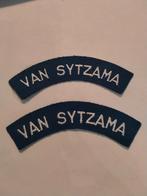 NL landmacht set.strastnamen van sytzama, Verzenden, Landmacht, Nederland, Embleem of Badge