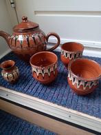 Vintage Theeset Keramiek Handbeschilderd, Antiek en Kunst, Ophalen of Verzenden