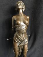 Bronzen dominante dame, Bruno Zach/stempel zuiver brons, Antiek en Kunst, Kunst | Beelden en Houtsnijwerken, Ophalen of Verzenden