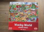 Wacky World. 1000 stukjes. Compleet. Flower Fields. Goliath., Ophalen of Verzenden, 500 t/m 1500 stukjes, Zo goed als nieuw, Legpuzzel