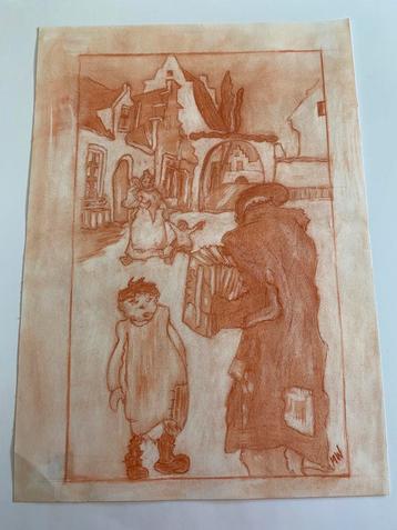 PASTEL/KRIJT TEKENING beschikbaar voor biedingen