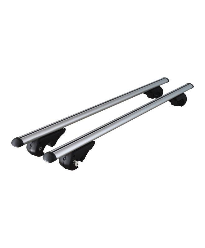 Dakdragerset aluminium universeel voor open dakrails, Nieuw!, Auto diversen, Dakdragers, Nieuw, Verzenden
