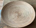 Grote houten fruit schaal 45 cm, Ophalen, Schaal, Rond, Zo goed als nieuw