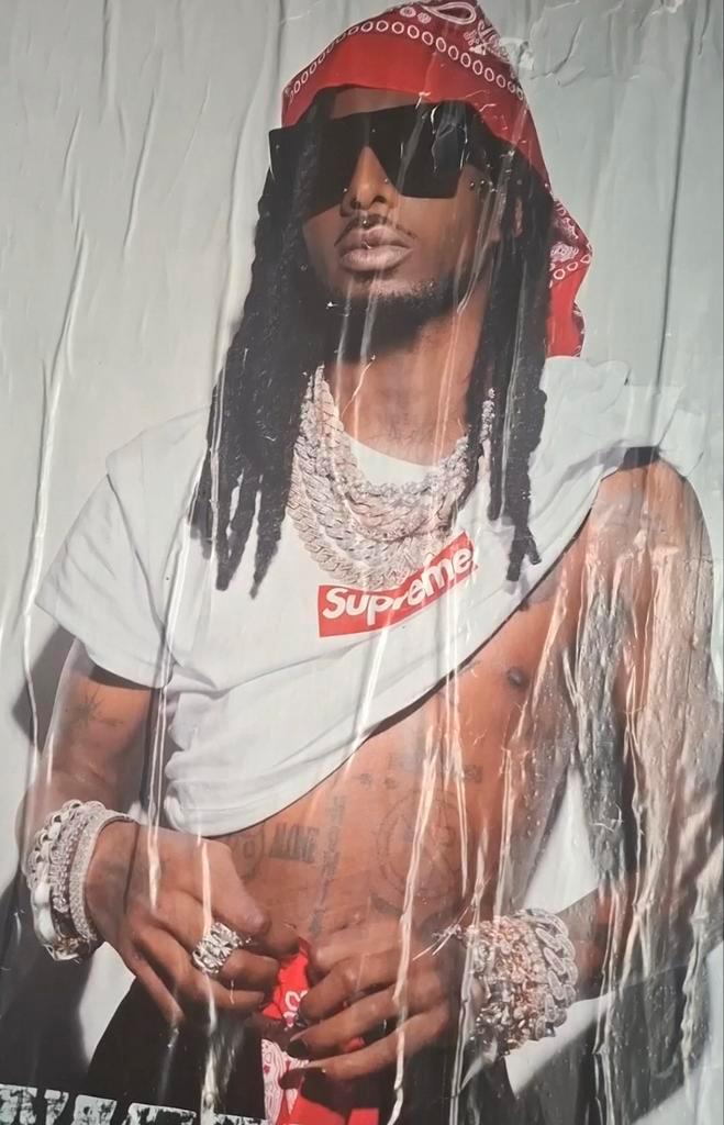 Supreme x playboi carti limeted poster, Antiek en Kunst, Kunst | Schilderijen | Modern, Ophalen of Verzenden