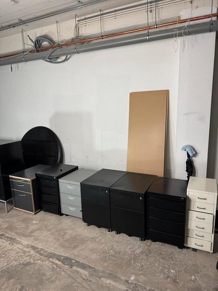 Diverse bureauladekasten, Huis en Inrichting, Kasten | Roldeurkasten en Archiefkasten, Gebruikt, Minder dan 100 cm, Minder dan 50 cm