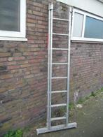 2X uitschuiflladder + werktrap + keukentrap, Doe-het-zelf en Verbouw, Ladders en Trappen, Ladder, Gebruikt, Ophalen